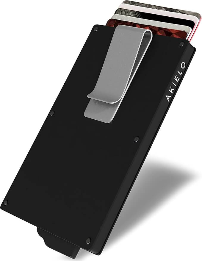 Card Holder – Slim Minimalist Metal Wallet with Contactless Protection