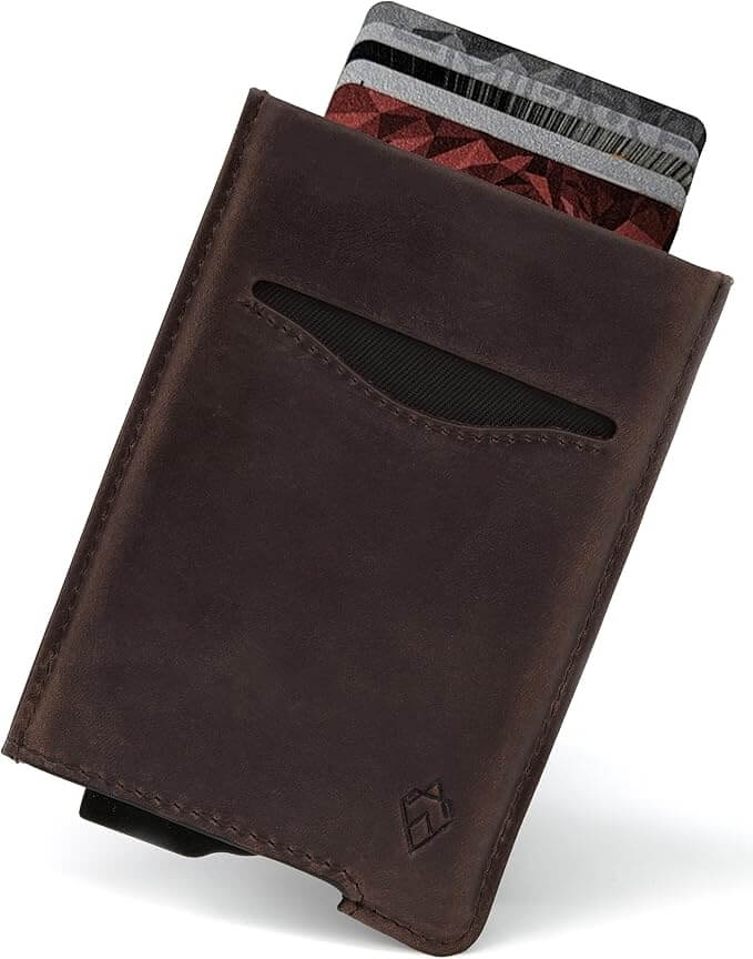 Card Holder – Slim Minimalist Metal Wallet with Contactless Protection