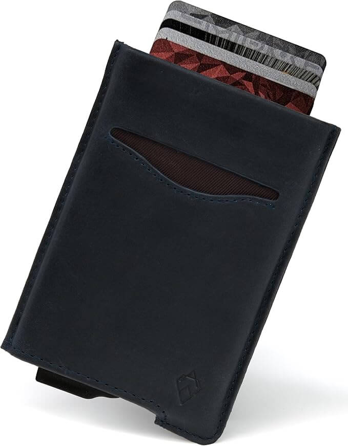 Card Holder – Slim Minimalist Metal Wallet with Contactless Protection