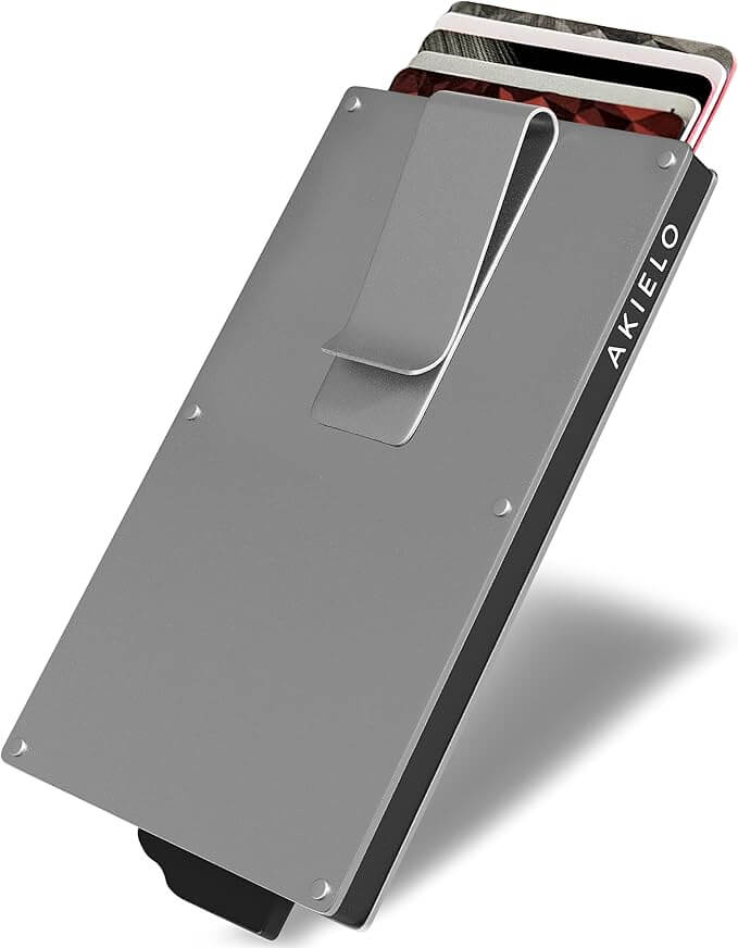 Card Holder – Slim Minimalist Metal Wallet with Contactless Protection