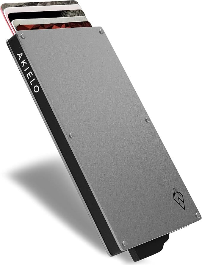 Card Holder – Slim Minimalist Metal Wallet with Contactless Protection
