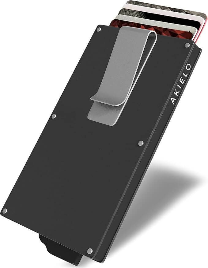 Card Holder – Slim Minimalist Metal Wallet with Contactless Protection